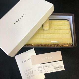 サザビー(SAZABY)のサザビー スマホケース iPhone イエロー(iPhoneケース)