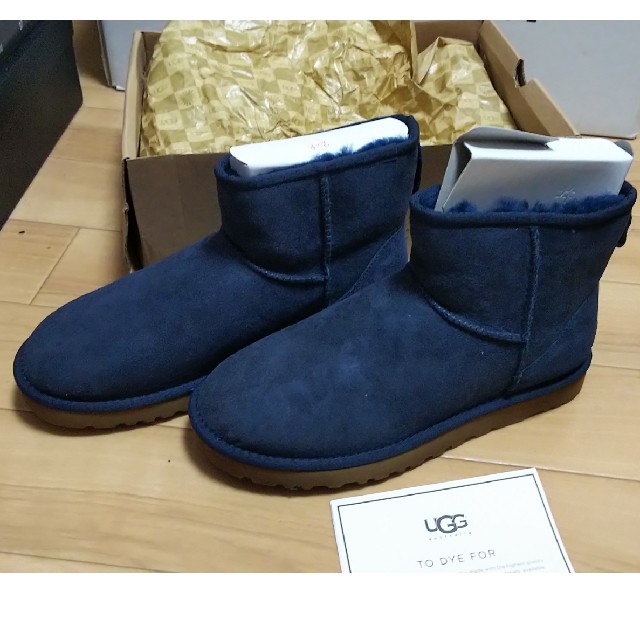 【限定品】 UGG - 新品未使用 UGG ムートンブーツ クラシックミニ ネイビー  ショート ブーツ