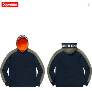 シュプリーム(Supreme)のss18 Supreme Paneled Hooded Sweatshirt L(パーカー)