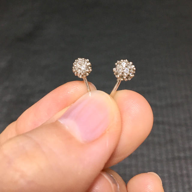 [値下げ] ピアス シルバー 水晶 ハンドメイド  ハンドメイドのアクセサリー(ピアス)の商品写真