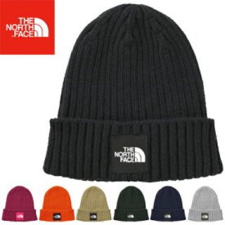 ザノースフェイス(THE NORTH FACE)の美品 ノースフェイス ニット帽 紺色(ニット帽/ビーニー)