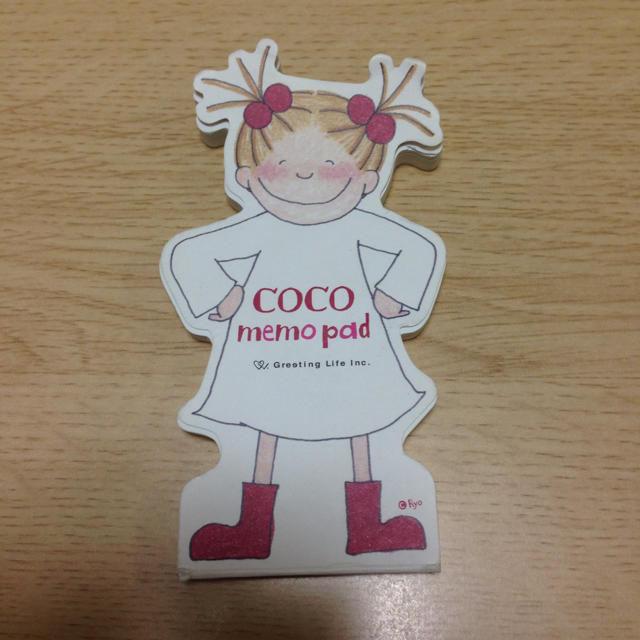 Coco(ココ)のcocoちゃん ダイカットメモ エンタメ/ホビーのおもちゃ/ぬいぐるみ(キャラクターグッズ)の商品写真