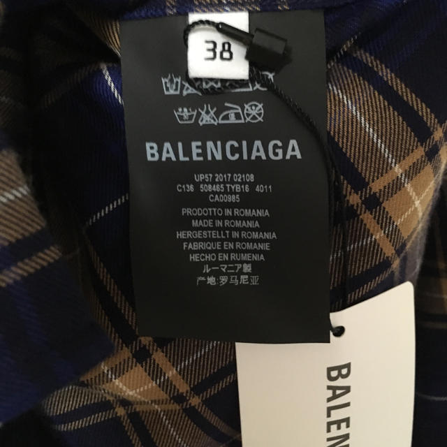 Balenciaga(バレンシアガ)のBALENCIAGA チェックシャツ メンズのトップス(シャツ)の商品写真