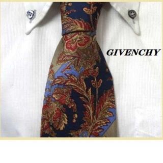 ジバンシィ(GIVENCHY)のジバンシィ★GIVENCHY★高級シルクネクタイ★花柄★エレガント★秋冬★(ネクタイ)