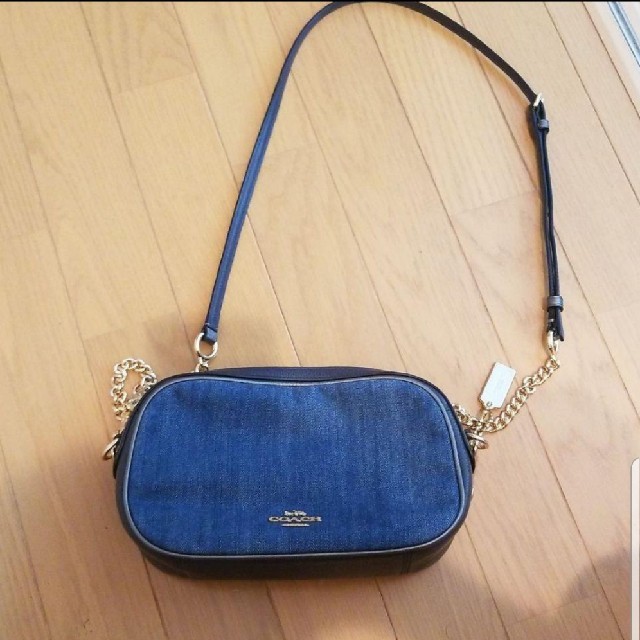 COACH (コーチ) デニム 花柄 ポシェット ショルダーバッグ 最大80