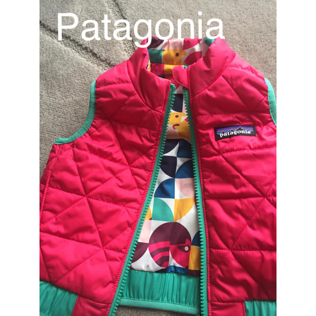 patagonia ダウンベスト ピンク（パープル）リバーシブル