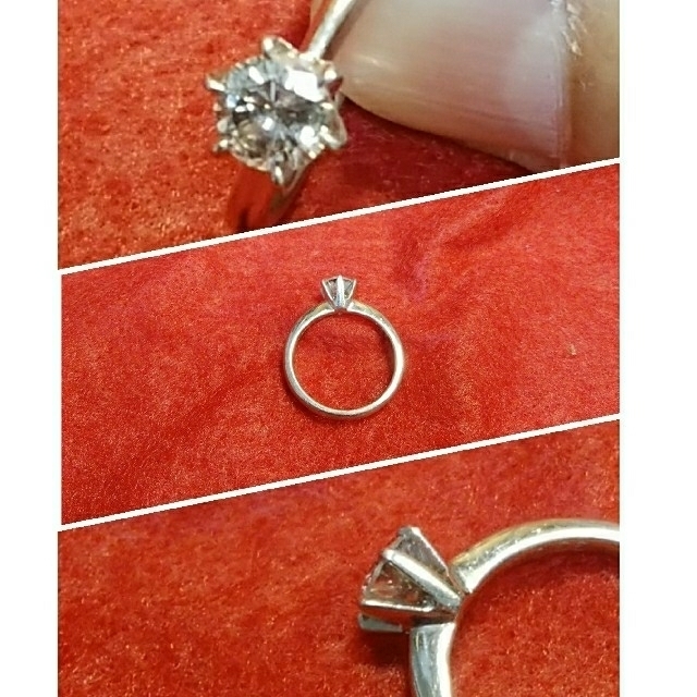 midori様専用★0.55ct★pt900ダイヤモンドリング9号 レディースのアクセサリー(リング(指輪))の商品写真