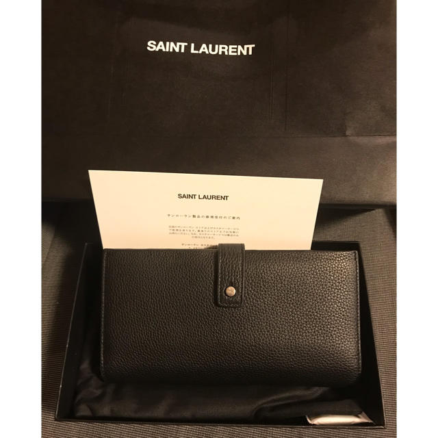 国内正規品 サンローラン SAINT LAURENT 長財布 メンズ ミニ財布