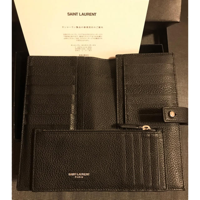 Saint Laurent(サンローラン)の国内正規品 サンローラン SAINT LAURENT 長財布 メンズ ミニ財布 メンズのファッション小物(長財布)の商品写真