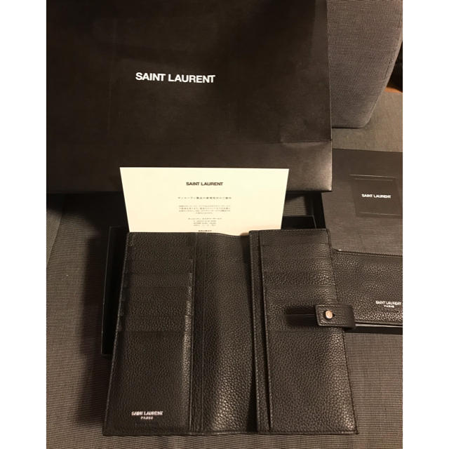 Saint Laurent(サンローラン)の国内正規品 サンローラン SAINT LAURENT 長財布 メンズ ミニ財布 メンズのファッション小物(長財布)の商品写真