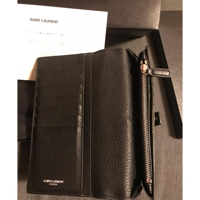 Saint Laurent(サンローラン)の国内正規品 サンローラン SAINT LAURENT 長財布 メンズ ミニ財布 メンズのファッション小物(長財布)の商品写真