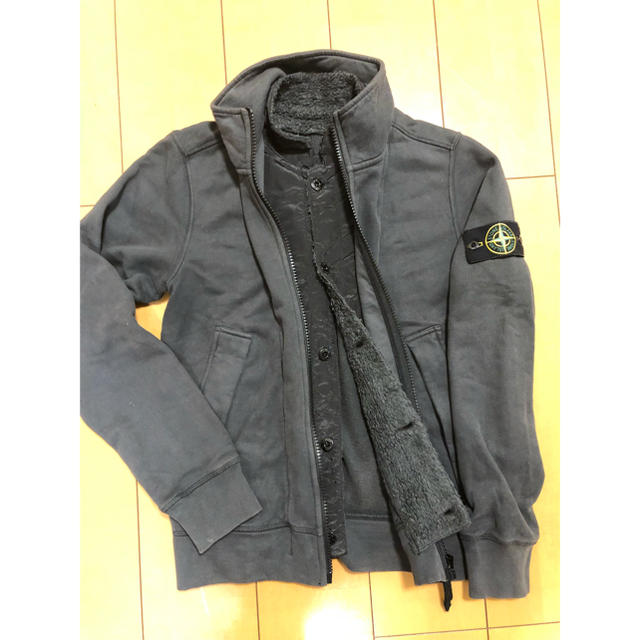 STONE ISLAND(ストーンアイランド)のstone island フェイクレイヤード ボアジャケット メンズのジャケット/アウター(ブルゾン)の商品写真