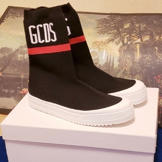 sale‼️ GCDS！logo sock hi-top sneakers 40(スニーカー)