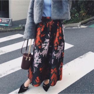 アメリヴィンテージ(Ameri VINTAGE)の【週末限定値下げ】WISTERIA JACQUARD FLARE SKIRT(ひざ丈スカート)