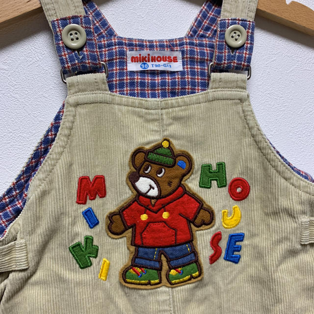 mikihouse(ミキハウス)のミキハウス オーバーオール 90cm キッズ/ベビー/マタニティのキッズ服男の子用(90cm~)(パンツ/スパッツ)の商品写真