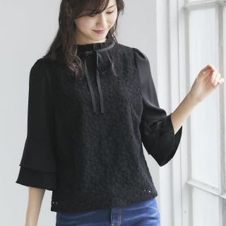 トッコ(tocco)の【新品未使用】tocco closet★レースブラウス★(シャツ/ブラウス(長袖/七分))