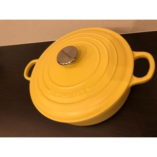 ルクルーゼ(LE CREUSET)のル・クルーゼ 鍋 24cm イエロー(鍋/フライパン)