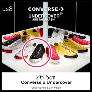 アンダーカバー(UNDERCOVER)のConverse × Undercover  黒26.5㎝(スニーカー)