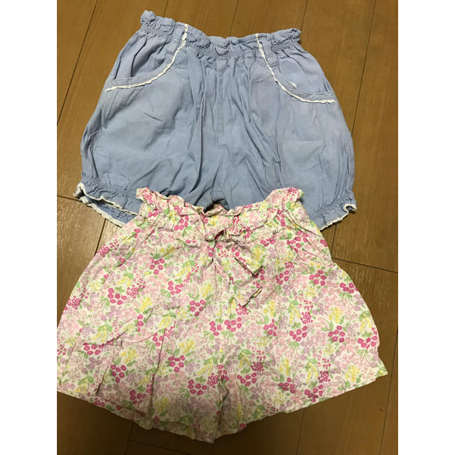 motherways(マザウェイズ)の女の子 半ズボン 2枚セット☆120  motherways  キッズ/ベビー/マタニティのキッズ服女の子用(90cm~)(パンツ/スパッツ)の商品写真