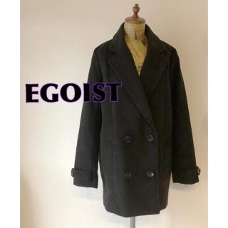 エゴイスト(EGOIST)のPコート コートアウター エゴイスト EGOIST フリー F  ブラック(ピーコート)