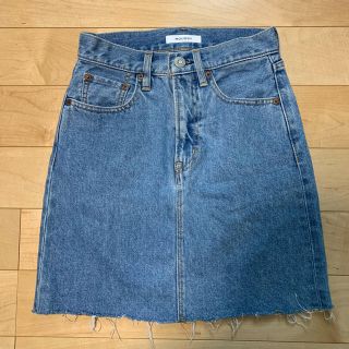 マウジー(moussy)のマウジー デニムスカート size0 NA02(ミニスカート)