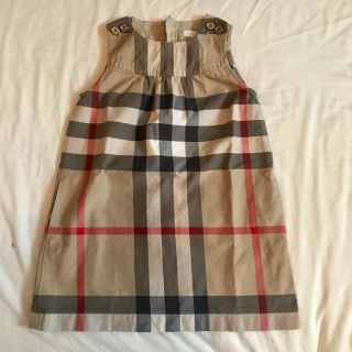 バーバリー BURBERRY 128㎝ キッズ メガチェック ワンピース-