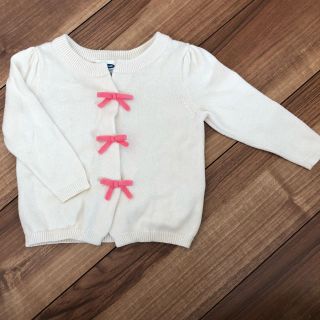 オールドネイビー(Old Navy)のOLD NAVY カーディガン ニット 女の子80  12-18M およばれ (カーディガン/ボレロ)