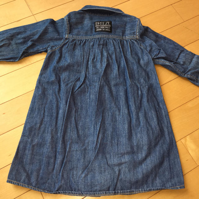 BREEZE(ブリーズ)のBREEZE  デニムワンピ キッズ/ベビー/マタニティのキッズ服女の子用(90cm~)(ワンピース)の商品写真