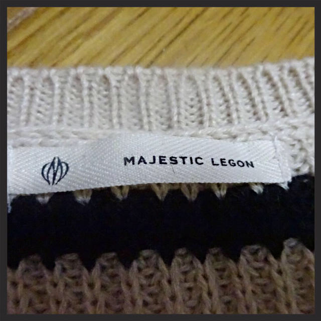 MAJESTIC LEGON(マジェスティックレゴン)のボーダー ゆるニット レディースのトップス(ニット/セーター)の商品写真
