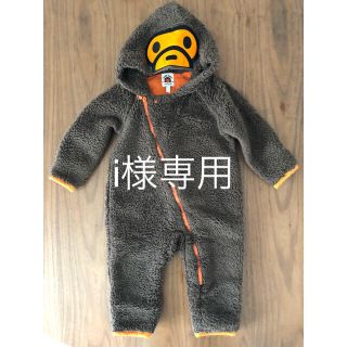 アベイシングエイプ(A BATHING APE)の【中古】A BATHING APE カバーオール 80cm(カバーオール)