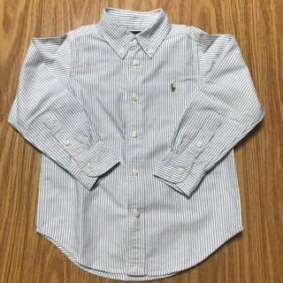 ラルフローレン(Ralph Lauren)の【200円値下げ】ラルフローレン ストライプシャツ 4T(110㎝)(ブラウス)