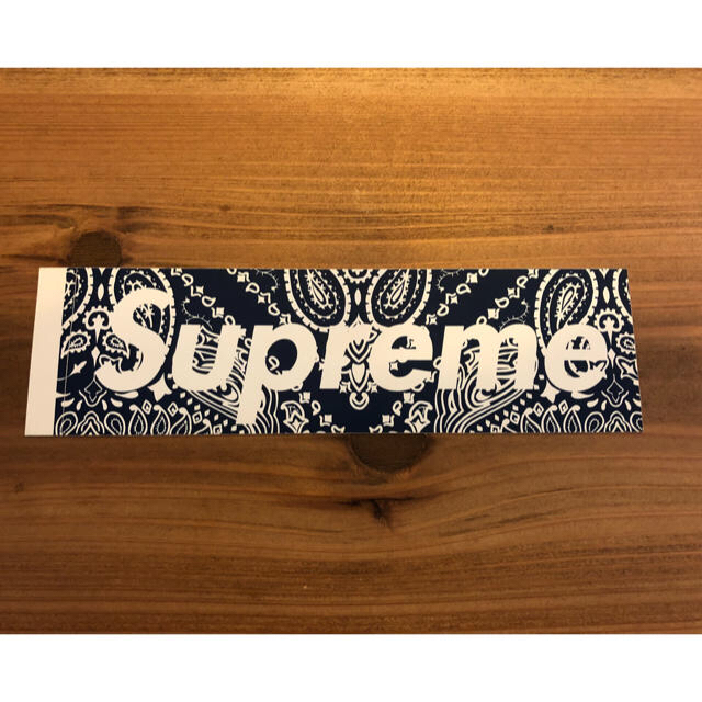 Supreme ペイズリー ボックスロゴ ステッカー 2色セット