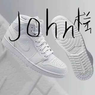 ナイキ(NIKE)のjohn様専用ページ ナイキ エアジョーダン 1 MID BG(スニーカー)