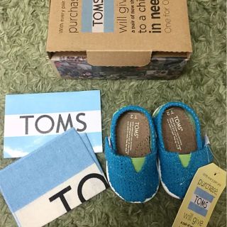 トムズ(TOMS)のTOMS 新品 出産祝いに 9センチ ベビーシューズ ファーストシューズ トムス(スニーカー)