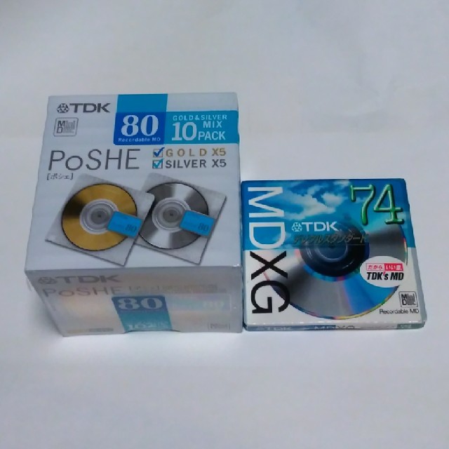 TDK(ティーディーケイ)のMDディスク　新品11枚 スマホ/家電/カメラのオーディオ機器(その他)の商品写真