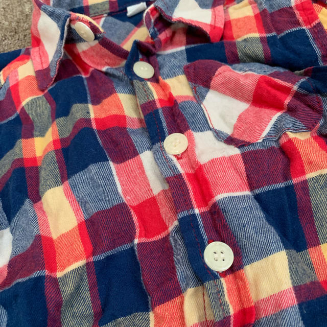 ネルシャツ 80 キッズ/ベビー/マタニティのベビー服(~85cm)(シャツ/カットソー)の商品写真