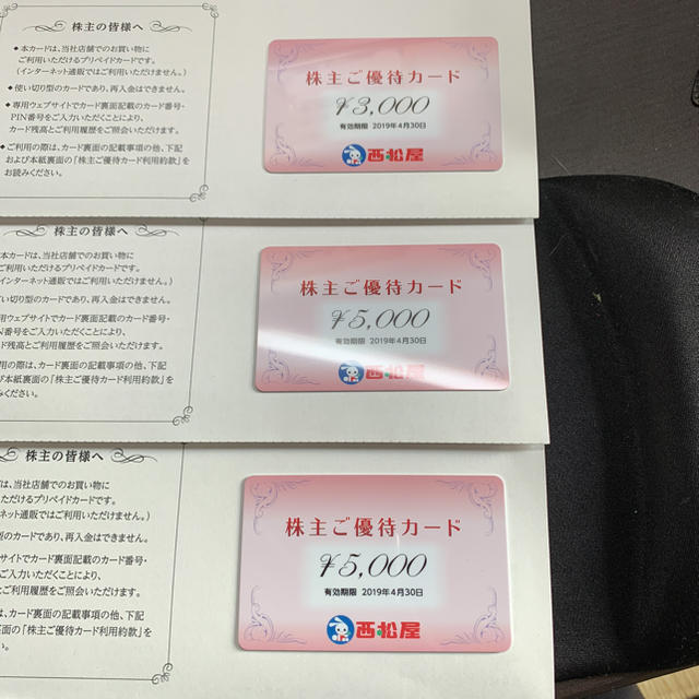 西松屋 株主優待カード 13,000円分の通販 by ろびー's shop｜ラクマ