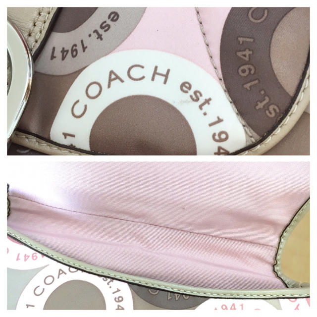 COACH(コーチ)のCOACH ピンク×カフェオレ ソーホー スナップヘッド ショルダーバッグ レディースのバッグ(ショルダーバッグ)の商品写真