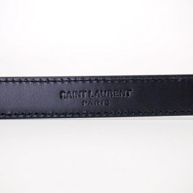 本物保証お得 Saint Laurent - 61SAINT LAURENTブラック 3連 レザー