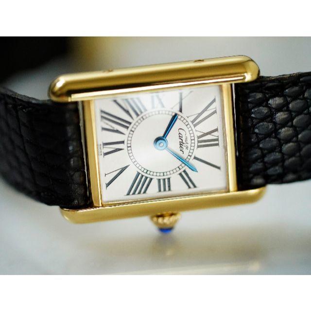 美品 カルティエ マスト タンク オパラン SM Cartier39CARTIER