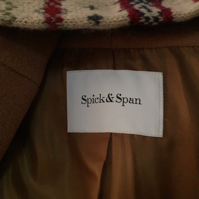 Spick & Span(スピックアンドスパン)の一度のみ使用！Spick &span  ビックフード Aライン  コート レディースのジャケット/アウター(ロングコート)の商品写真