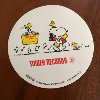 スヌーピー(SNOOPY)の【かつしかっこ様専用】TOWER RECORDS スヌーピー ステッカー(シール)