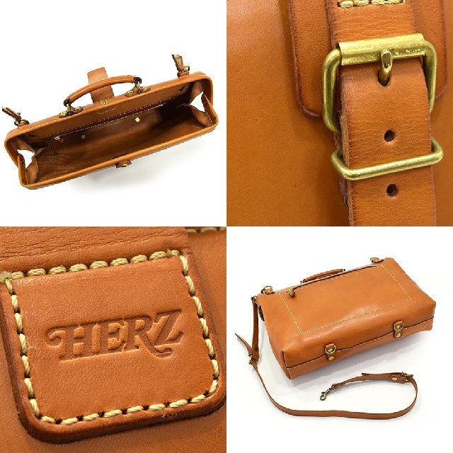 【美品】HERZ ヘルツ ソフトダレス バッグ 3way