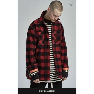 フィアオブゴッド(FEAR OF GOD)のFOG 裏地キルティングサイドジップチェックシャツブルゾン(その他)