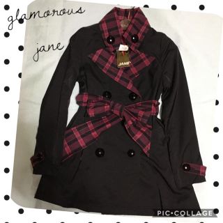 グラマラスジェーン(GLAMOROUS JANE)の新品 グラマラスジェーン コート チェック (トレンチコート)