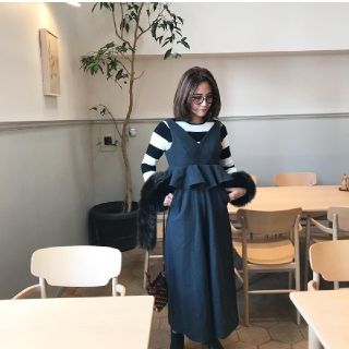 ザラ(ZARA)のbirthdaybashウールロンパース ダークグレーS(オールインワン)