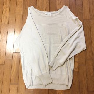 グローブ(grove)のgrove  ラメライン 薄手ニット 美品☆(ニット/セーター)