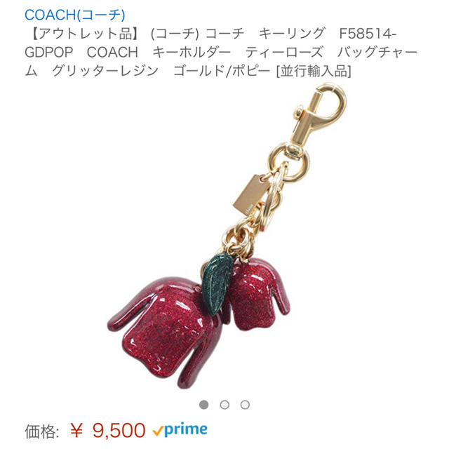 COACH(コーチ)のラスト値下げ！COACHI キーホルダー レディースのファッション小物(キーホルダー)の商品写真