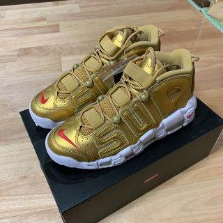 シュプリーム(Supreme)のAIR MORE UPTEMPO SUPREME GOLD(スニーカー)