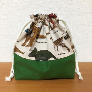 恐竜さんのお弁当袋(外出用品)